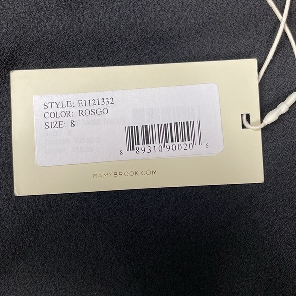 NWT Ramy Brook Evening Capsule Cocktail Dress in Rose Gold Plunge Neck Sz 8 - Picture 12 of 15